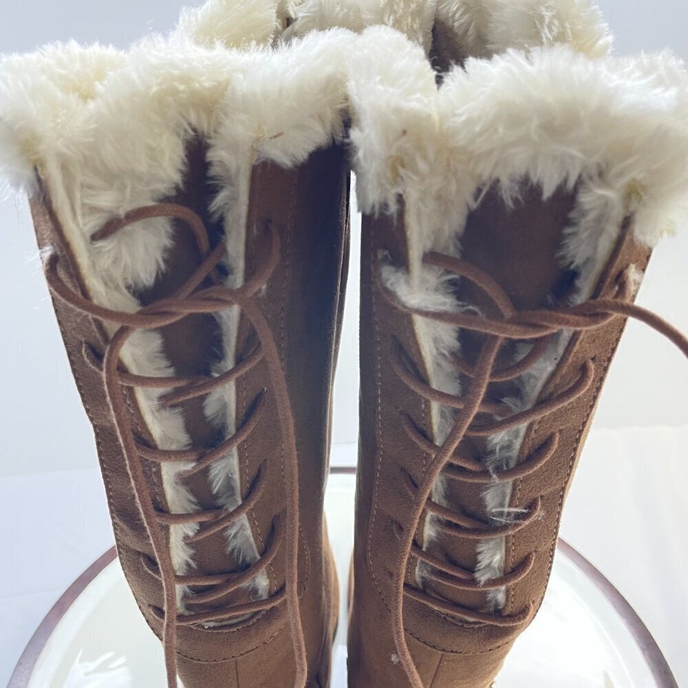 Makalu Brown Suede Boots Size 10 - Picture 7 of 12